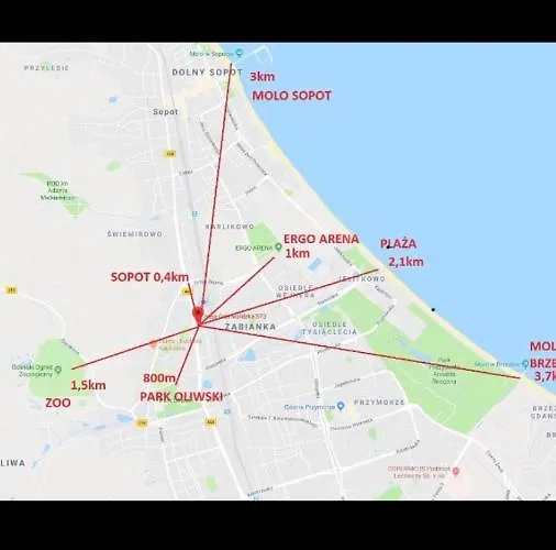 Oliwa 3 Min Od Sopotu - Mieszkanie 3 Pokojowe Z Pieknym Widokiem Na Zatoke I Daire *